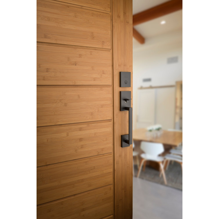 Weiser San Clemente Entry Handleset And Cambie Interior Knob With